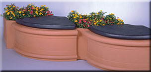 Quarter Circle Planters