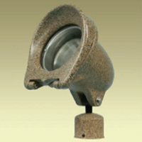 compact flourscent flood landscape lighting installed fixture
